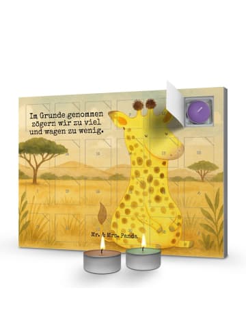 Mr. & Mrs. Panda Adventskalender Giraffe Zufrieden Design mit Sp... in Weiß