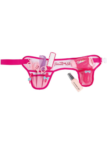 Toi-Toys Glamour Shine Friseurset Friseur-Gürtel mit echtem Föhn in pink
