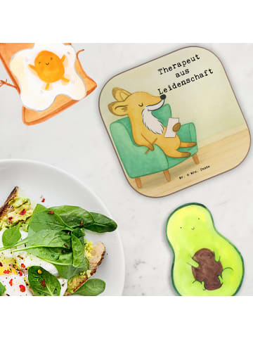 Mr. & Mrs. Panda Untersetzer Therapeut Leidenschaft Design mit S... in Weiß