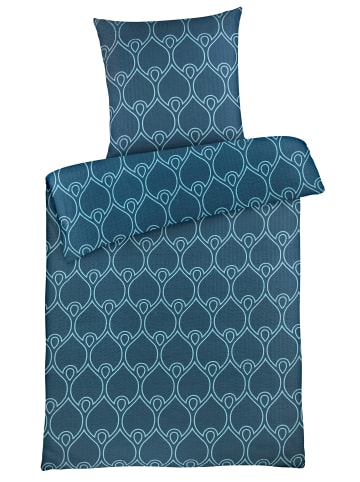 Carpe Sonno Seersucker Bettwäsche in Blau