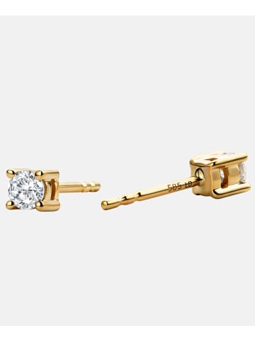 Diamant L'éternel Ohrringe aus 585 Gelbgold mit 0.2 Karat Diamant