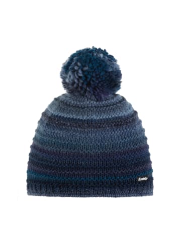 Eisbär Mikata Strickmütze mit Bommel in Dunkelblau