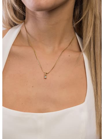 PURELEI Charm Geburtsstein März Aquamarin Gold