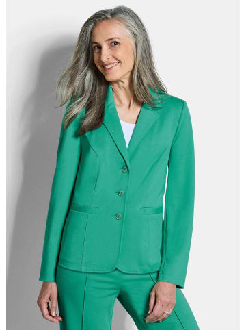 GOLDNER Viskoseblazer mit Reverskragen in grün