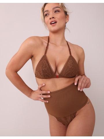 Scandale Eco-lingerie Mid-Waist String-Panty in Mocha