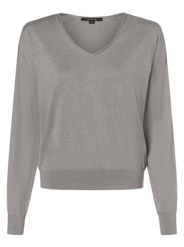 comma Pullover mit Cashmere-Anteil in hellgrau silber