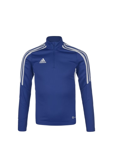 adidas Performance Trainingspullover Condivo 22 in blau / weiß