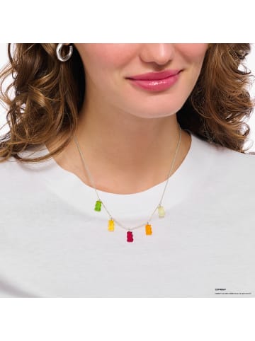 Thomas Sabo Kette Mit Goldbären Bunt in silber, bunt