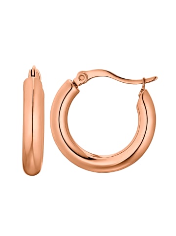 Steel_Art Creolen Cosima goldfarben in rosegoldfarben