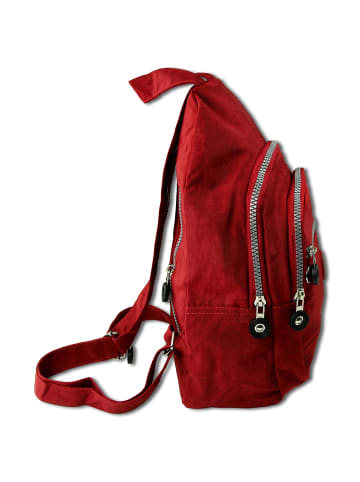 Bag Street Cityrucksack, Freizeitrucksack Nylon rot ca. 21cm breit ca. 35cm hoch
