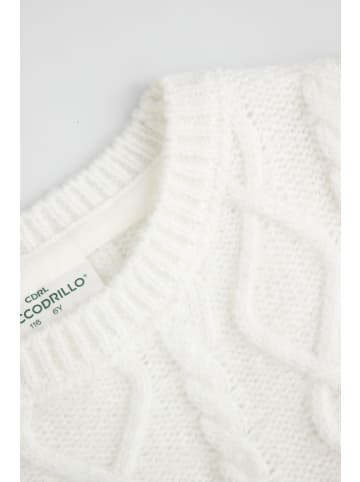 Coccodrillo Strickweste in ecru