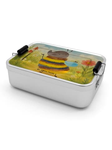 Mr. & Mrs. Panda Rundungerbrotdose Hummel flauschig Design ohne Spruch in Weiß