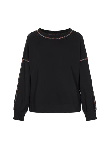 Swirly Women Sweatshirt in Black