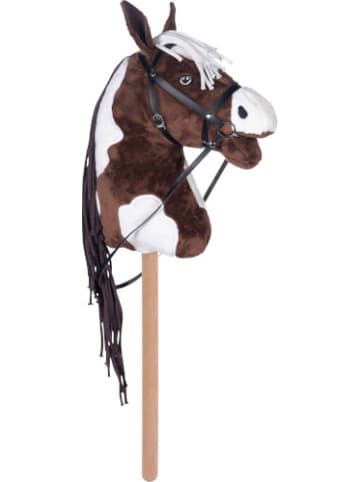 HKM Steckenpferd Hobby Horse braun/weiß, ab 3 Jahre