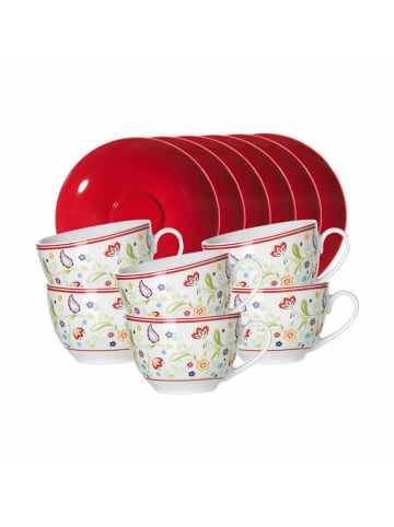 Ritzenhoff & Breker 12er Set Frühstückstassenservice Shanti Doppio bunt in bunt