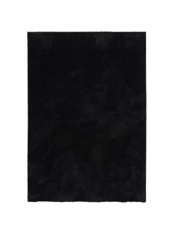 Pergamon Super Soft Kinder Hochflor Teppich Silky Kids in Schwarz