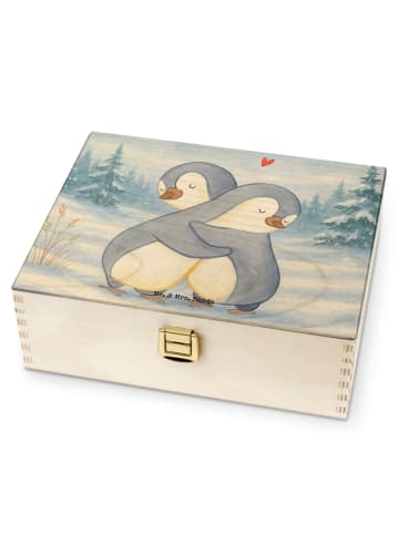 Mr. & Mrs. Panda Teebehälter Pinguine Kuscheln Design ohne Spruch in Weiß