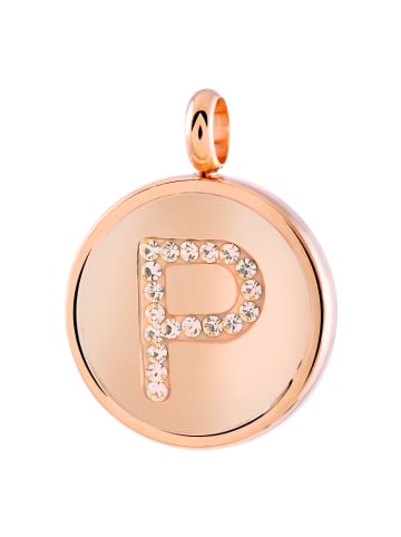 Lucardi Anhänger "Buchstabe P" Rund