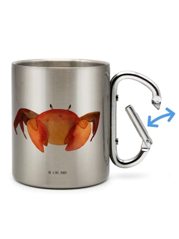 Mr. & Mrs. Panda Teetasse Sternzeichen Krebs ohne Spruch in Silber