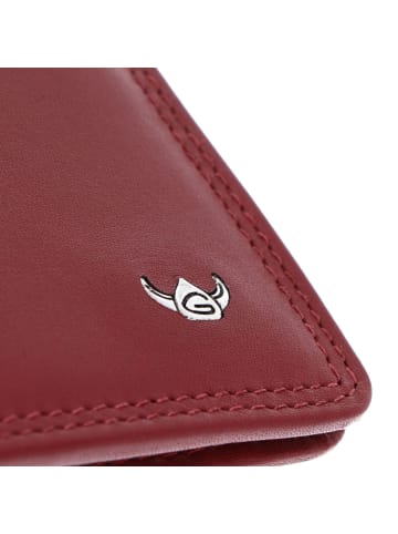 Golden Head Polo Geldbörse RFID Schutz Leder 11 cm in rot