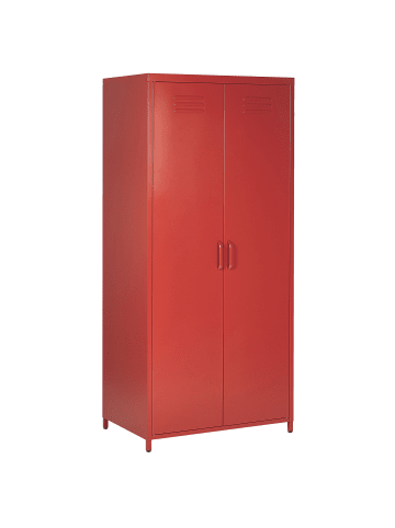 Beliani Kleiderschrank VARNA in Rot - (W) 76 x (H) 171 x (L) 50 cm