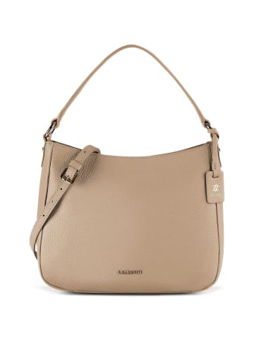 Lazarotti Bologna Leather Hobo Schultertasche Leder 27 cm in sand