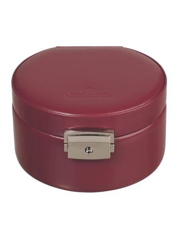 Windrose Merino Schmuckkasten 12 cm in rot