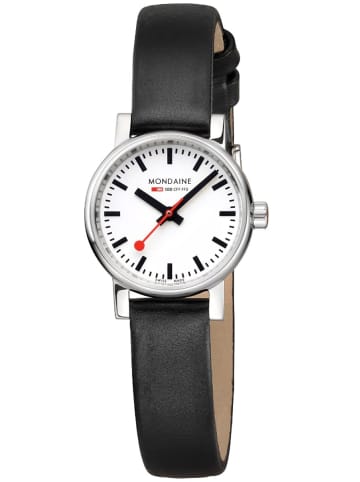Mondaine Damen-Armbanduhr evo2 Schwarz 26 mm