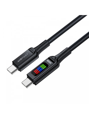 COFI 1453 USB-C USB-C 100 W 1,2 m Kabel mit Display in Schwarz
