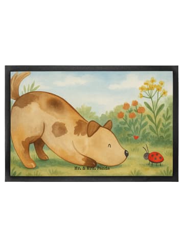 Mr. & Mrs. Panda fußmatte Hund Marienkäfer Design ohne Spruch in Weiß