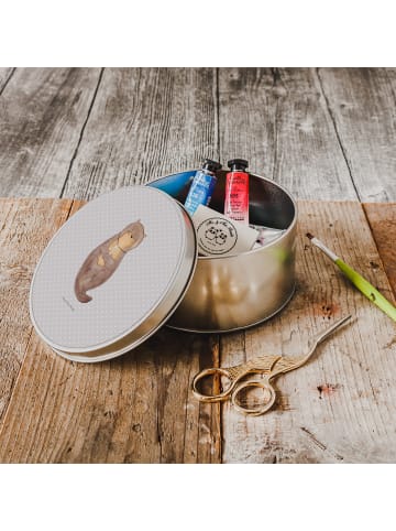 Mr. & Mrs. Panda Kaffeedose Otter Muschel ohne Spruch in Grau Pastell