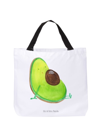 Mr. & Mrs. Panda Beuteltasche Avocado Schwangerschaft ohne Spruch in Weiß