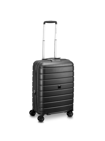 Roncato Relife 4 Rollen Kabinentrolley 55 cm mit Dehnfalte schwarz
