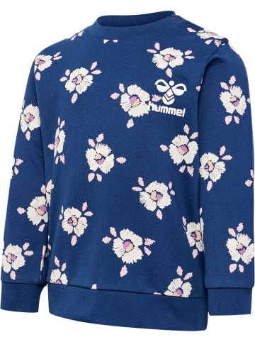 Hummel Druckknopf Sweatshirt Hmlbloom Mädchen in DARK DENIM