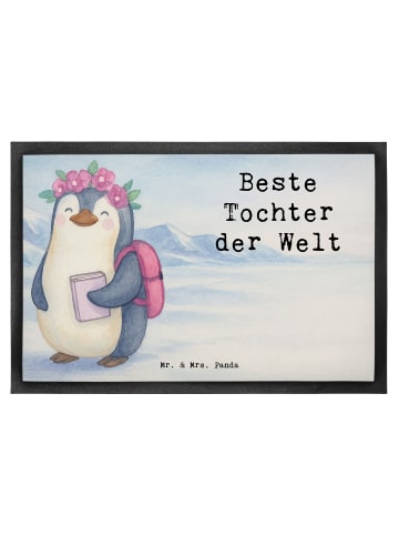Mr. & Mrs. Panda Schmutzfangmatte Pinguin Beste Tochter der Welt... in Weiß