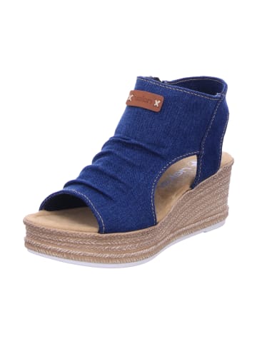 rieker Keilsandalette in blau
