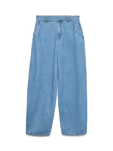 Vero Moda VMZELDA HR BARREL PANTS SI353 in Dark Blue Denim