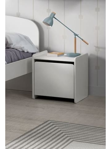 58 aufm Kessel NACHTKOMMODE Karilynn 40x36x41 Nachtkonsole MDF Weiß