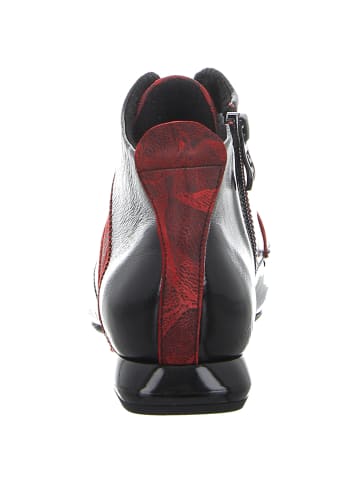 SIMEN Schnürschuhe in schwarz/rot