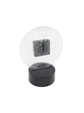 COFI 1453 FC Barcelona LED Tischuhr Fußball Design mit RGB Beleuchtung in Transparent