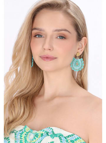 IZIA Women Earrings in Turquoise