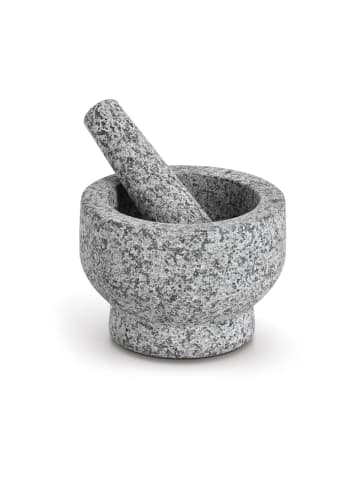 Zeller Mörser aus Granit ELVO in Grau, Ø 14 cm