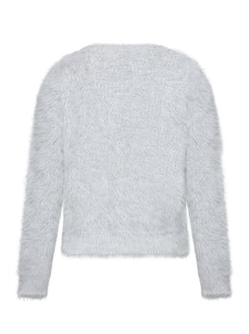 CARTOON Strick-Cardigan mit Rundhalsausschnitt in Grau