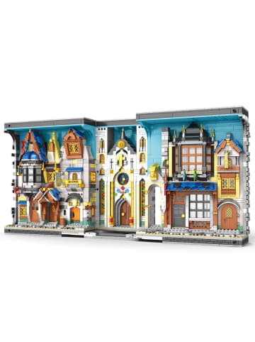 Reobrix 66026 Mittelalterlicher Basar Klemmbaustein Gebäude 2922 Teile