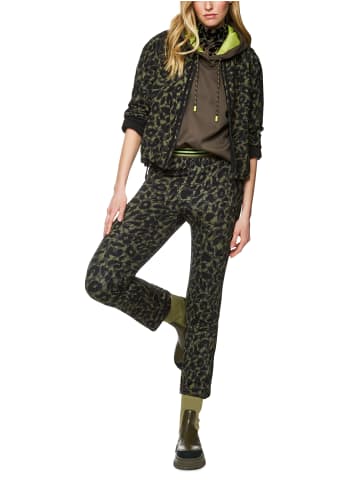 MARC CAIN SPORTS  Kurze Jacke mit Leo-Blumen-Print in Olive Drab