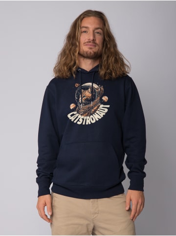 wat? Apparel Sweatshirt Catstronaut in Dunkelblau