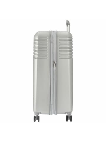 Hedgren Lineo Stripe - 4-Rollen-Trolley L 76 cm erw. in silver