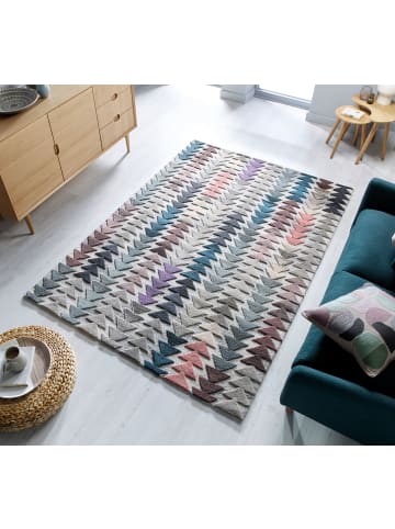 KADIMA DESIGN Wolleteppich mit Hoch-Tief-Effekt für designorientierte Räume