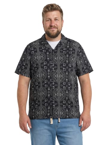 Men Plus Hemd in schwarz