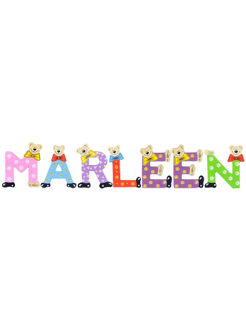 Playshoes Deko-Buchstaben "MARLEEN" in bunt